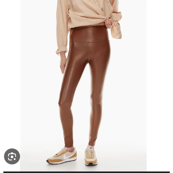Aritzia NWT Wilfred free Daria Vegan leather leggings - Picture 3 of 4